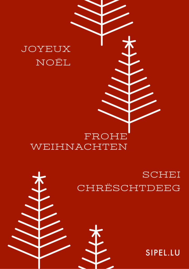 Sipel Joyeux Noel Schei Chreschtdeeg Frohe Weihnachten Sipel