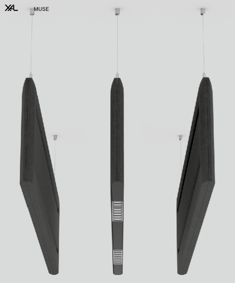 XAL : MUSE LIGHT : Lumière suspendu et acoustique